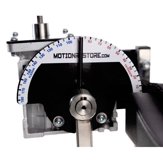 Mechanical goniometer measuring flexion and extension angles